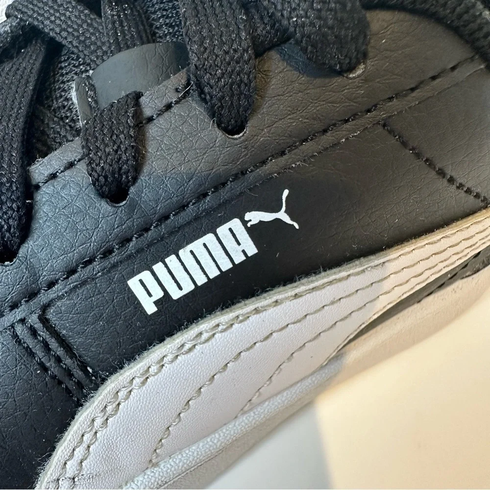 PUMA Unisex-Child Caven Sneaker, Black/White size 12C - Picture 2 of 16
